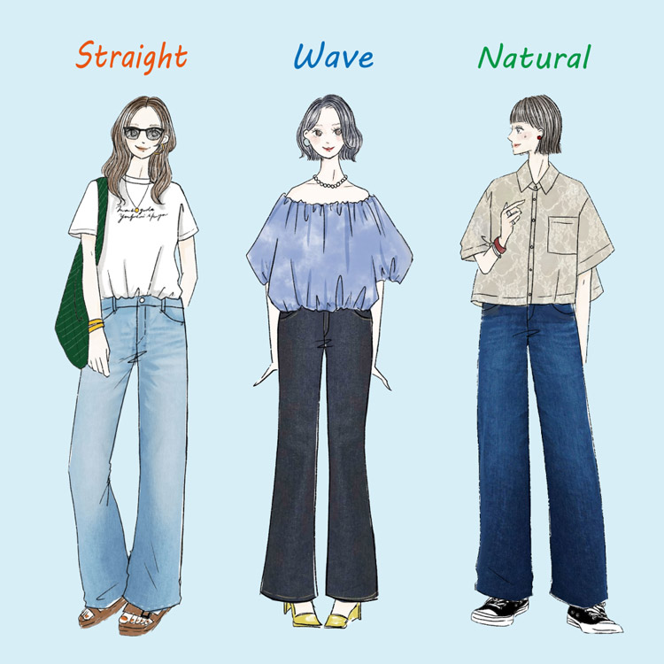 骨格タイプ別おすすめデニム