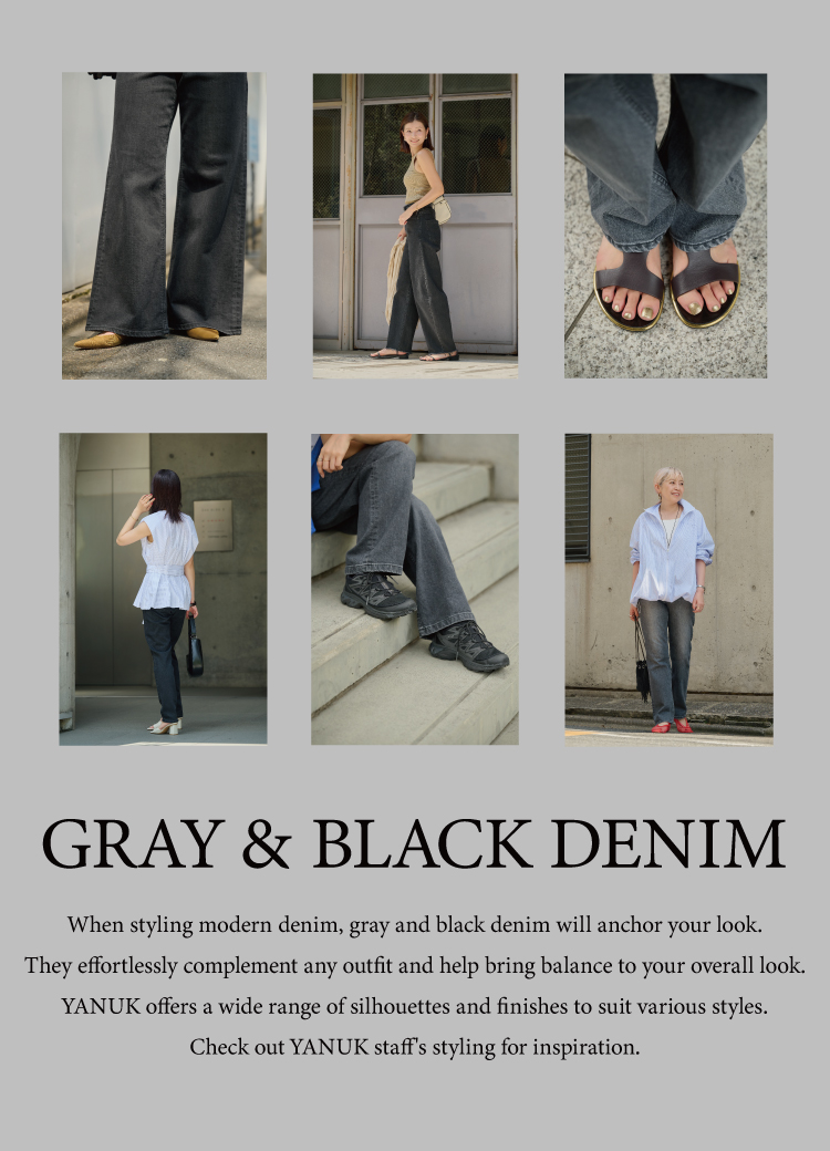 GRAY&BLACK DENIM