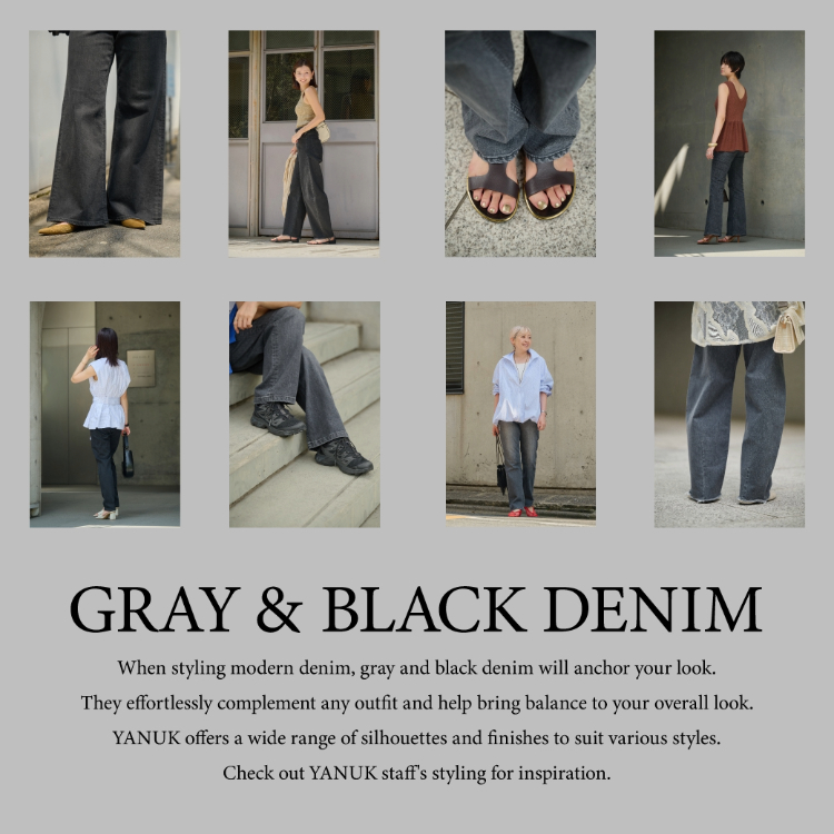 GRAY&BLACK DENIM