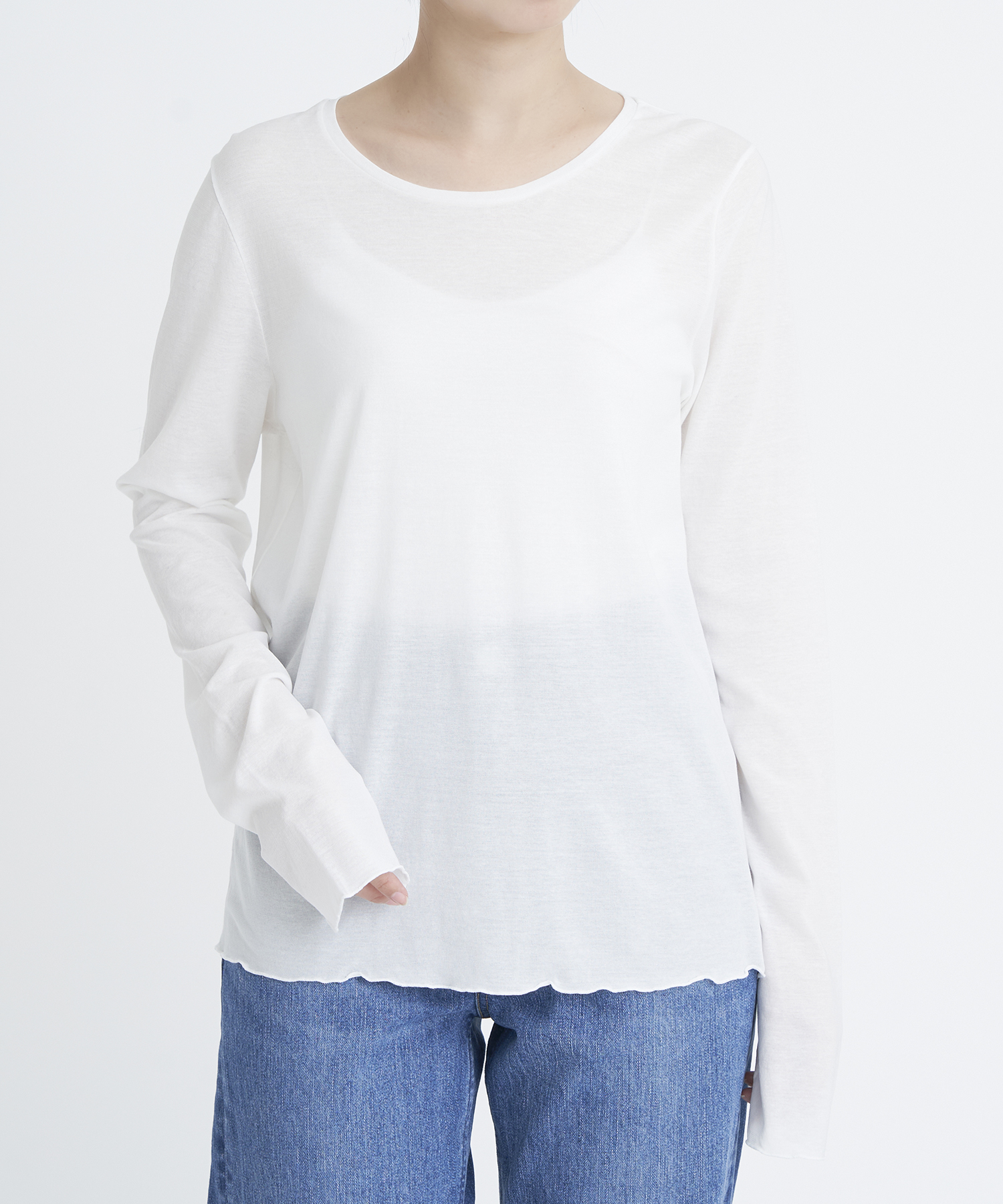 シアーロングスリーブTシャツ