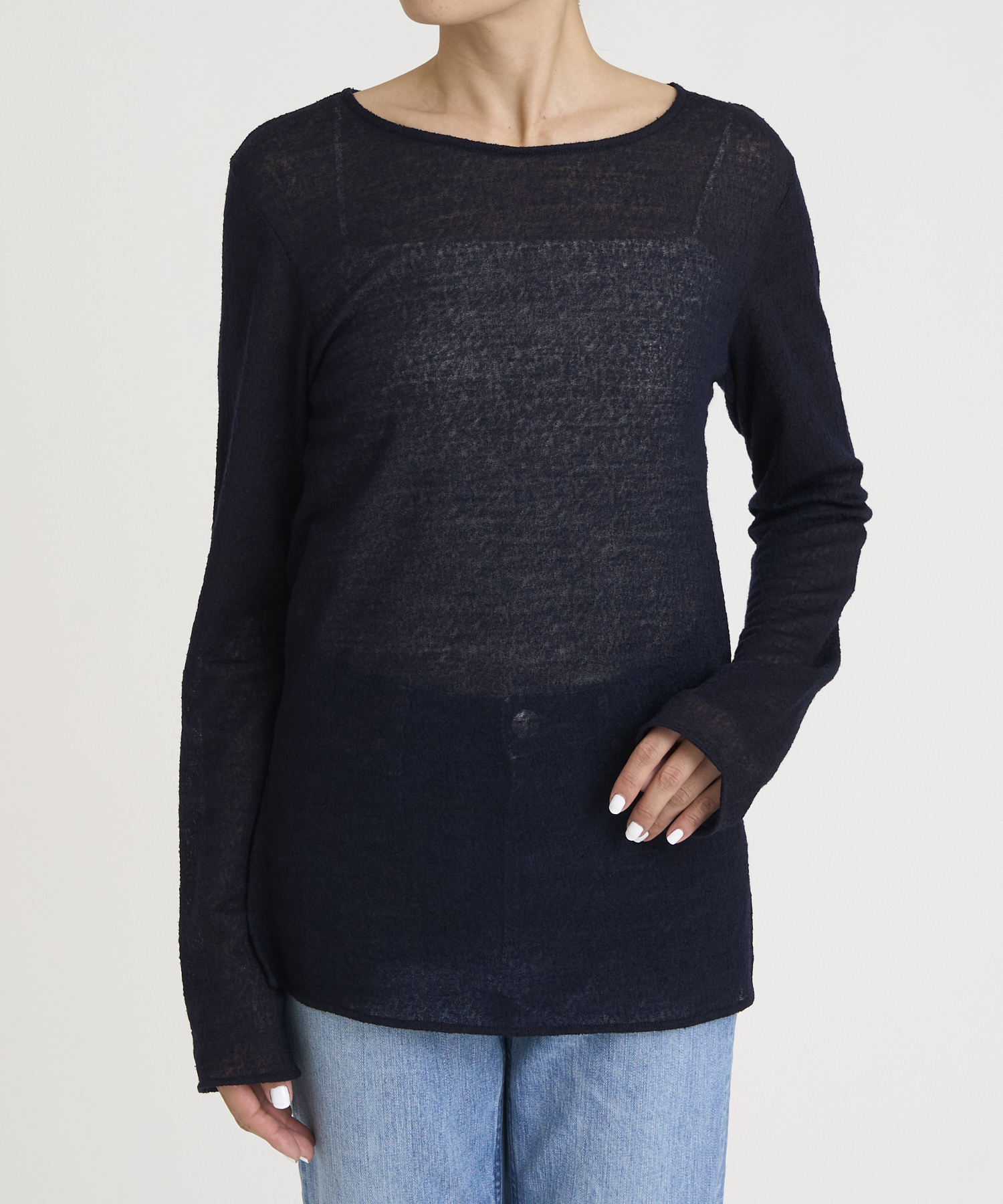 レースジャガードロングスリーブ